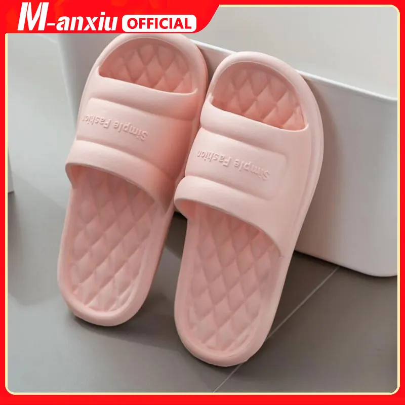 

Unisex Women Home Slipper Fashion Shower Pool Sandal Slippers Female Male Summer Shoes Soft Lightweight Bath Slippers Slides