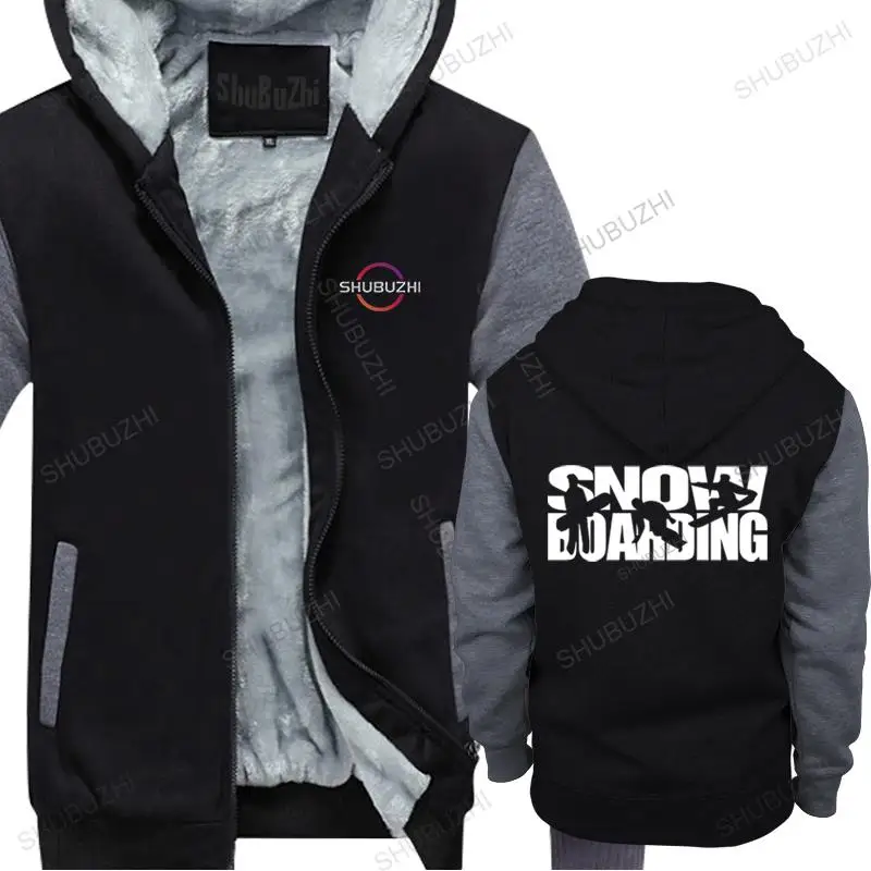 

men's winter jacket brand sweatshirt hooded black new SNOWBOARDING bigger size man vintage loose style thick zipper hoody