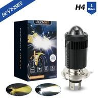1pc 30w h4 ba20d led motorcycle headlight bulb 3000k 6500k hilo beam mini projector lens h4 led moto light