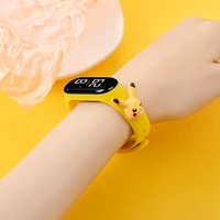 pokmon pikachu child watch display pokemon anime figures bracelet watch kids sport led watch toys for boys girls gift