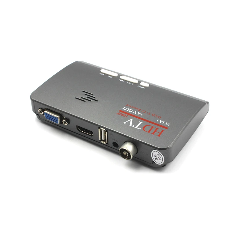 DVB-T/DVB-T2 TV тюнер приемник DVB T/T2 Box VGA AV CVBS 1080P цифровой HD спутниковый ресивер для ЖК/CRT