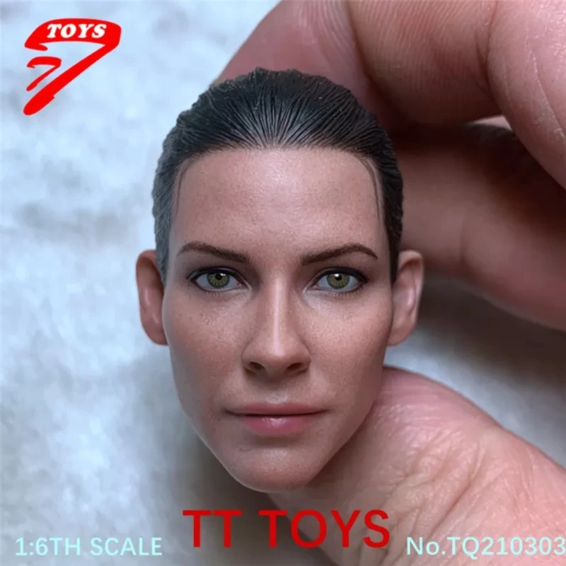 

TT TOYS TQ210303 1/6 Evangeline Lilly Head Sculpt Female Soldier Head Carving Fit 12'' Action Figure Body Dolls In Stock