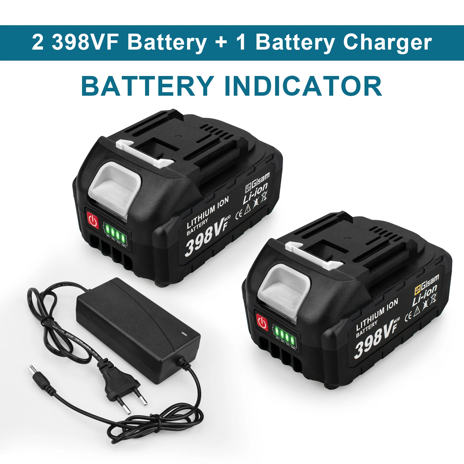 

Литиевая батарея Gisam 18В 15000 мАч для Makita