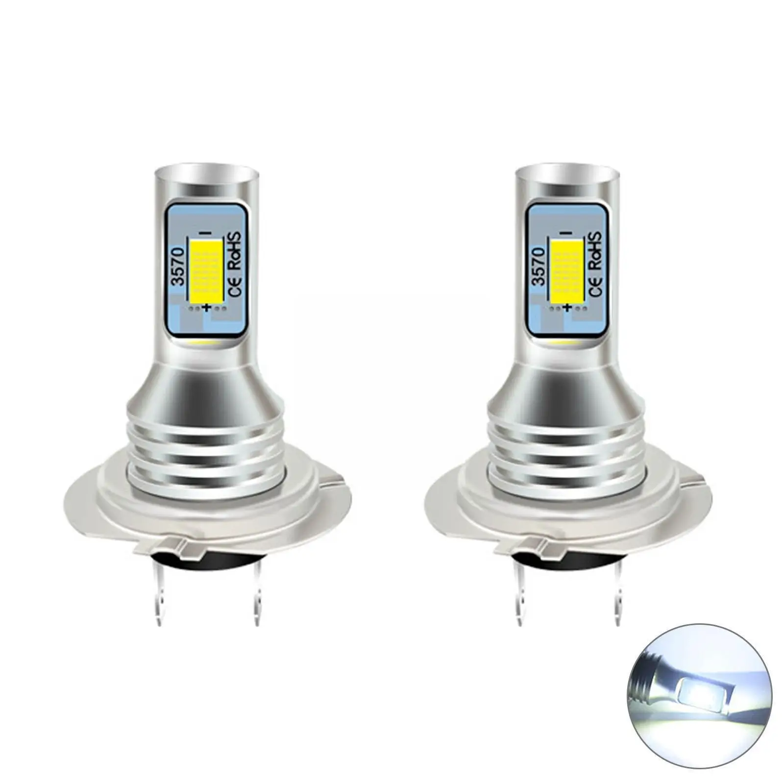 

Автомобильные светодиодсветодиодный Противотуманные фары высокой мощности H7 3570 12 В 24 в 360, противоударные фары, противоударные Автомобильн...