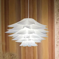 diy pendant puzzle lampshade e27 lotus flower hanging lamp shade with ceiling light fixture decorative chandelier for home