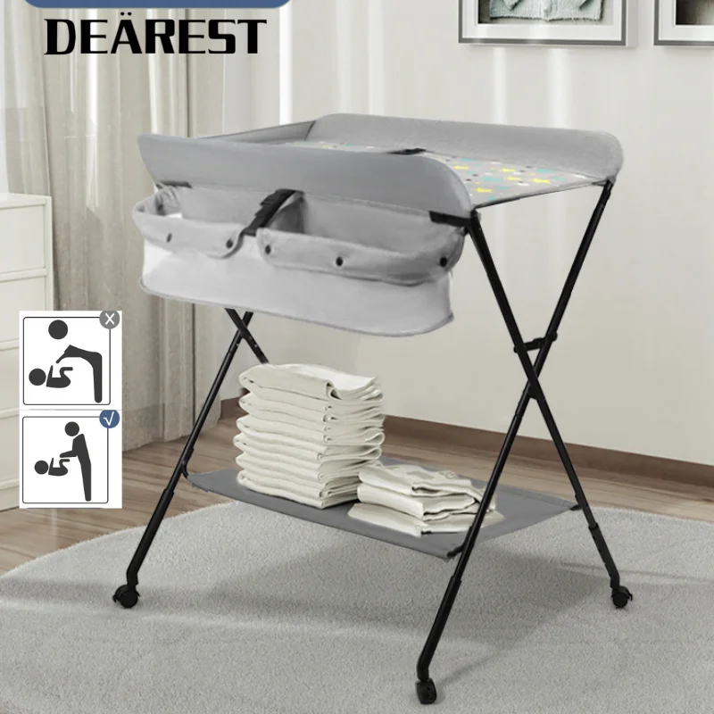 

Dearest Baby Changing Table Multifunction Portable Newborn Changing Table Foldab Four Gear Adjustmentle Baby Baby Diaper Changer