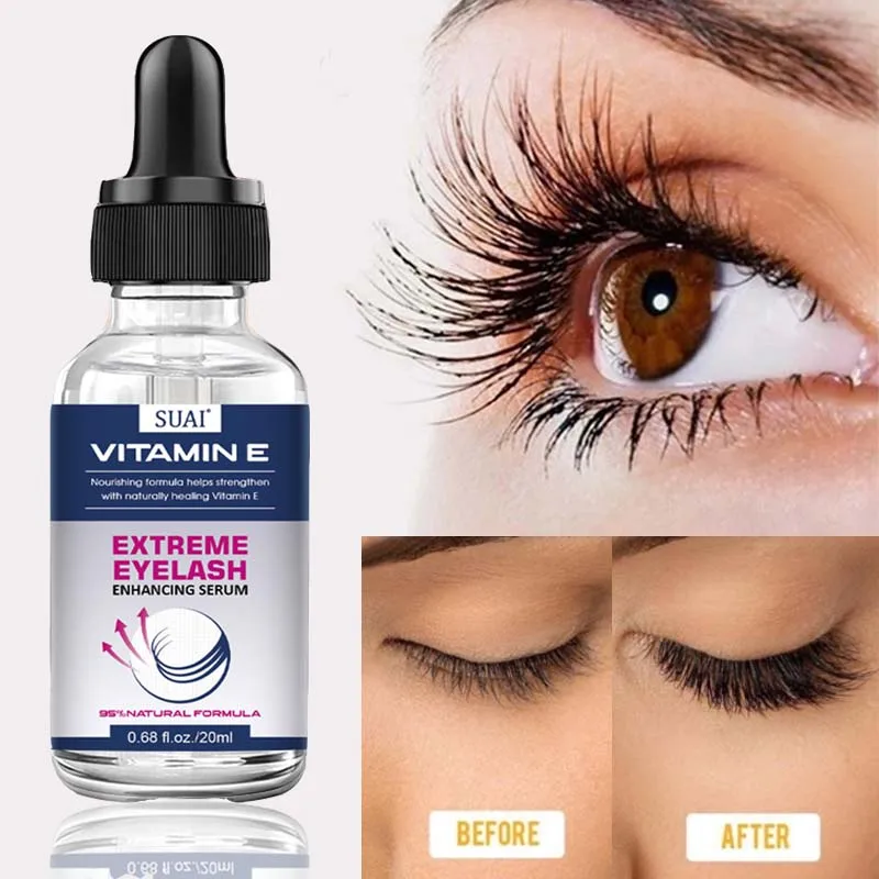 

20/30ml Natural Eyelash Growth Serum Fast Eyelashes Enhancer Longer Thicker Fuller Lashes Eyebrows Lift Eyelash Care Oil Makeup