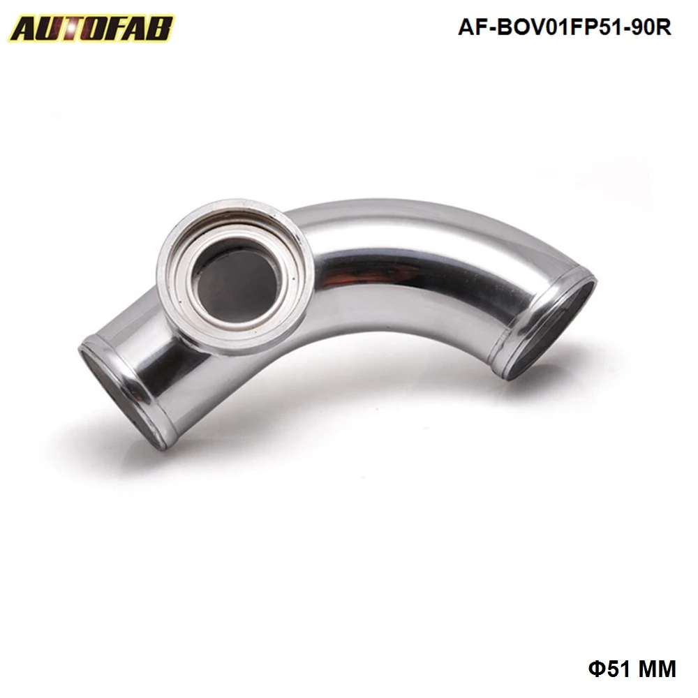 

90 degree 2." 51mm SSQV Blow Off Valve Adapte Aluminum Pipe For Honda Civic 4Dr 92-95 AF-BOV01FP51-90R