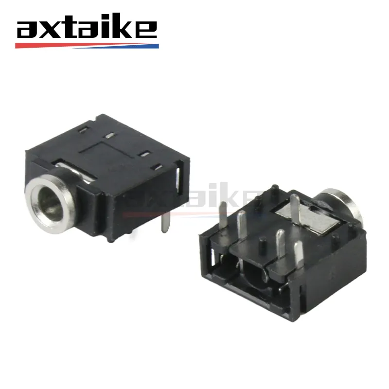 

10PCS 3.5mm Stereo Jack Socket Audio Jack Female Connector PCB 3F07 PJ-307 PJ307 5Pin Headphone Jack