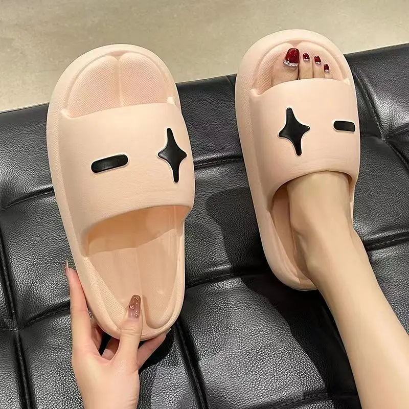 Holiday Unisex Couple Shoes Women Designer Thick Damping Slides EVA Quality Non-Slip Slippers Outdoors Lady Soft Beach Slippers
