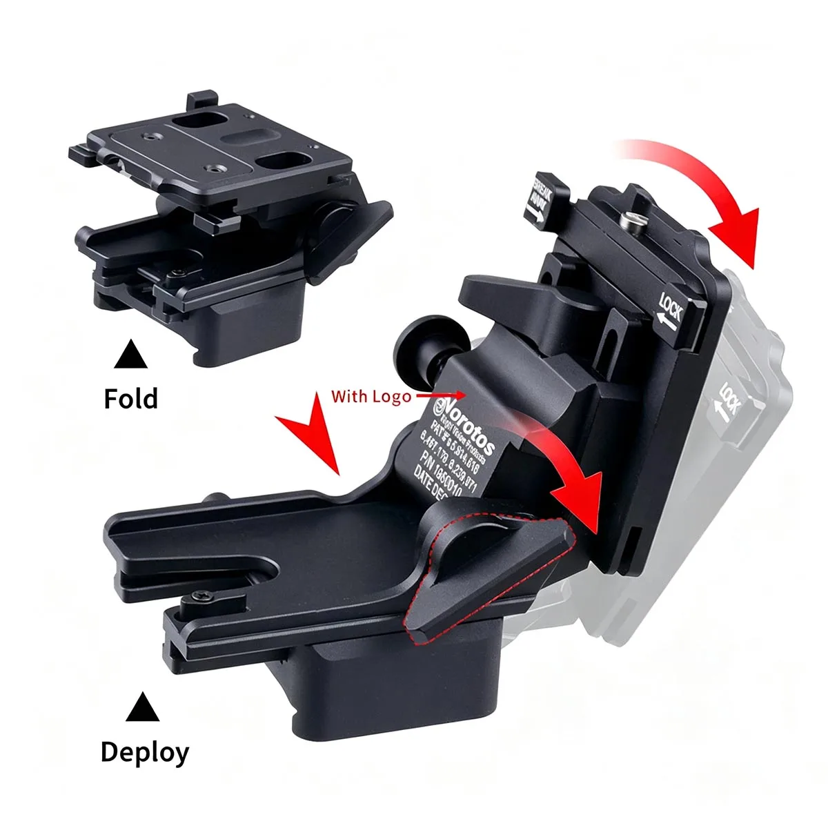 Фото Крепление для шлема NVG для PVS-14, PVS-15, PVS-18, PVS-31, PVS-7B, PVS-7D. Универсальное металлическое крепление NVG для очков ночного видения. Алюминиевый кронштейн. №3