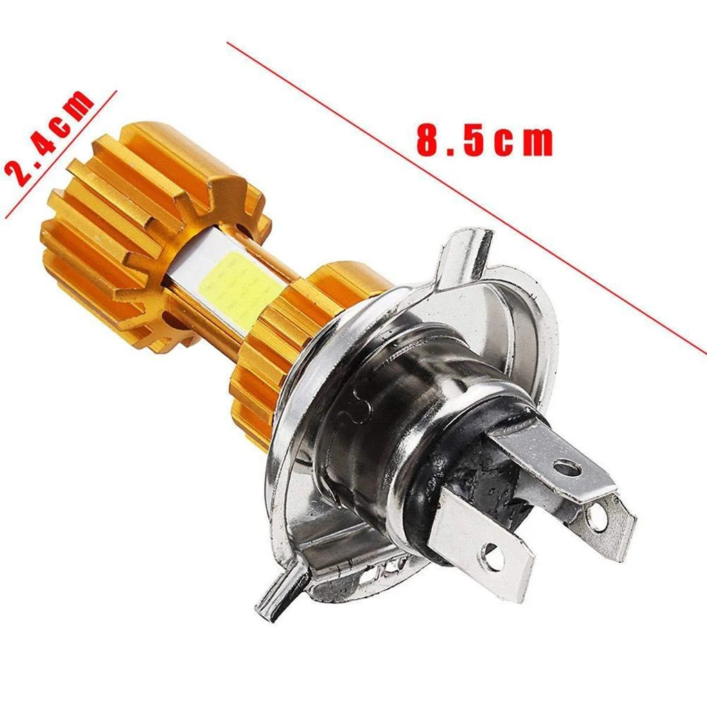 

H4 18W LED 3 COB DC 12V White Motorcycle Headlight 6500K Hi Lo Beam High Power Super Bright Light Bulb