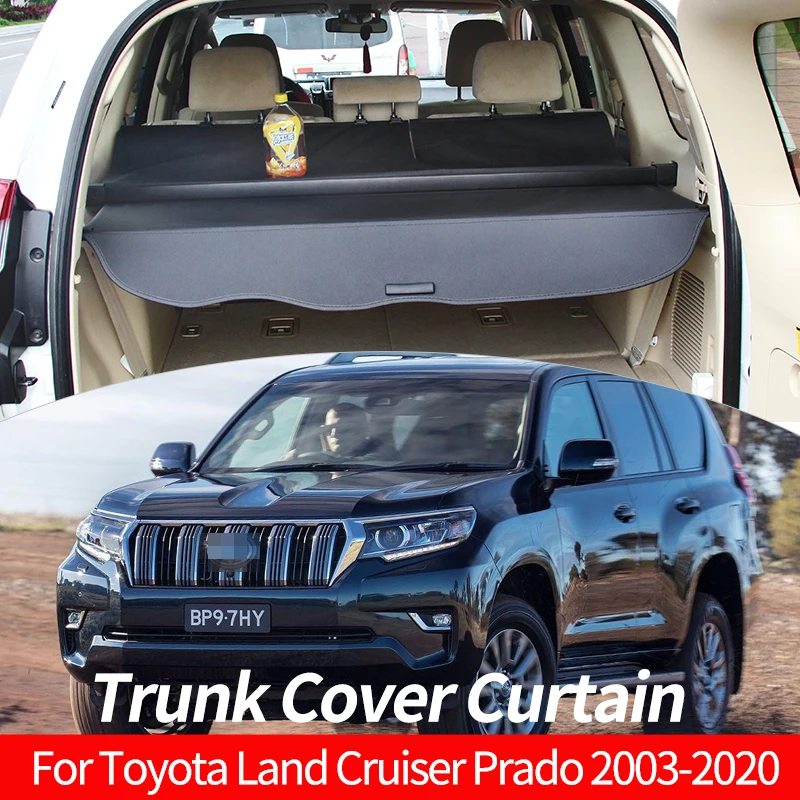 

Trunk Cargo Cover For Toyota Land Cruiser Prado FJ150 LC150 2010-2020 Shield Rear Luggage Curtain Partition