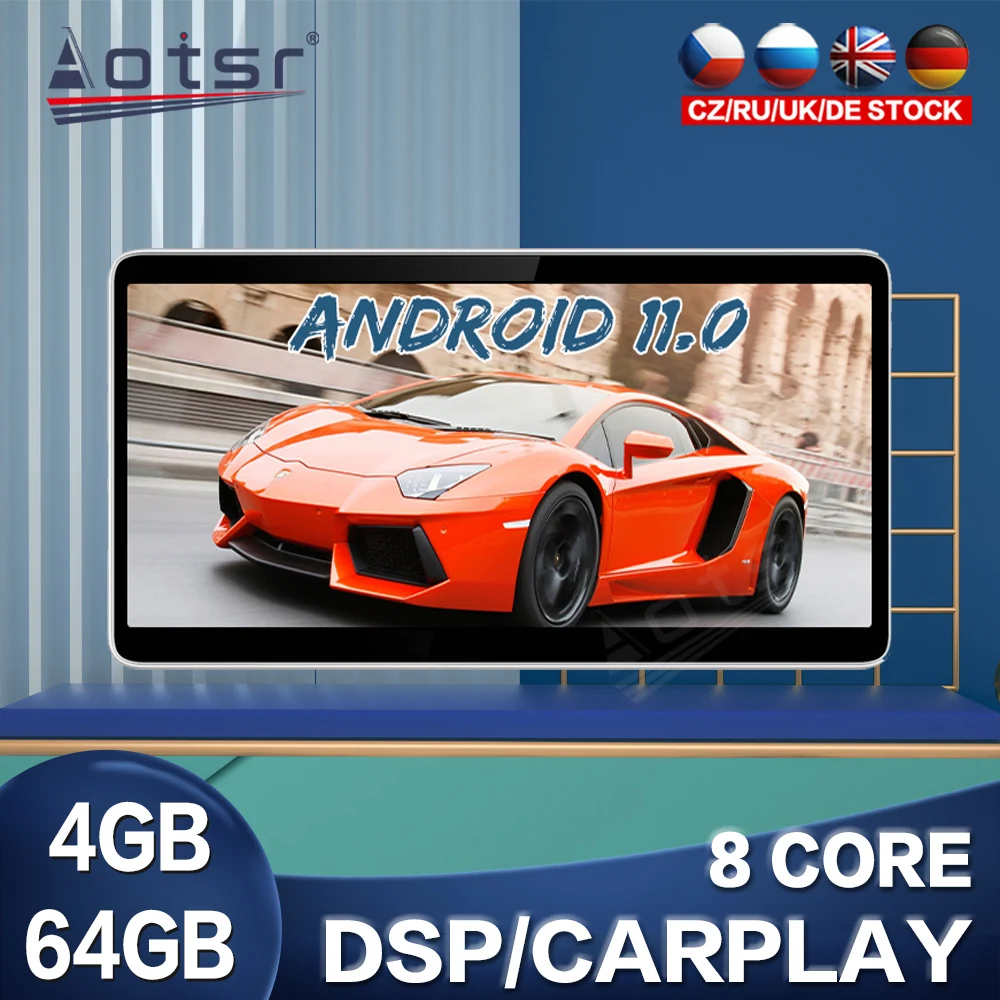 Автомобильный GPS-навигатор для Audi Q5L Q5 2018 Android 11 0 4G + 64 Гб Радио мультимедийный