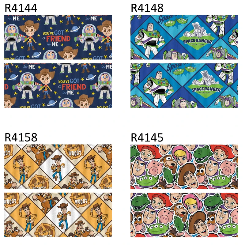 

50 yard character 7/8inch 1inch 1.5inch 2inch 3inch printed toy story grosgrain ribbon Sewing Bow-knot Crafts material R4141