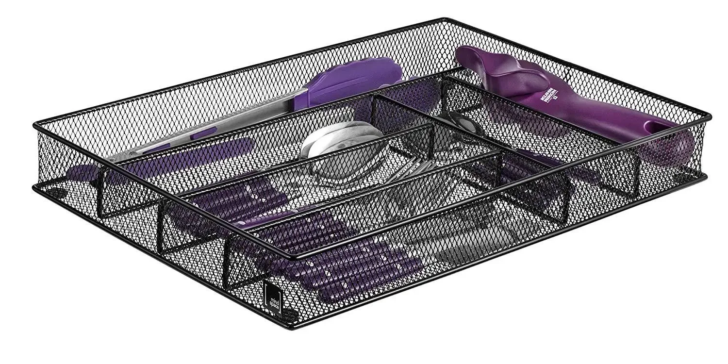Сетчатый лоток для столовых приборов 5-слоцевый органайзер ящиков кухонная