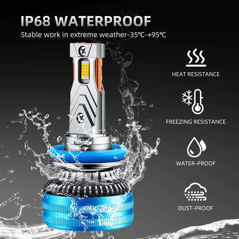 ZTZPIE 6000K HB3 HB4 9005 9006 H1 H7 H4 H11 9012 лампочка заднего света 7750 мощность автомобильной фары