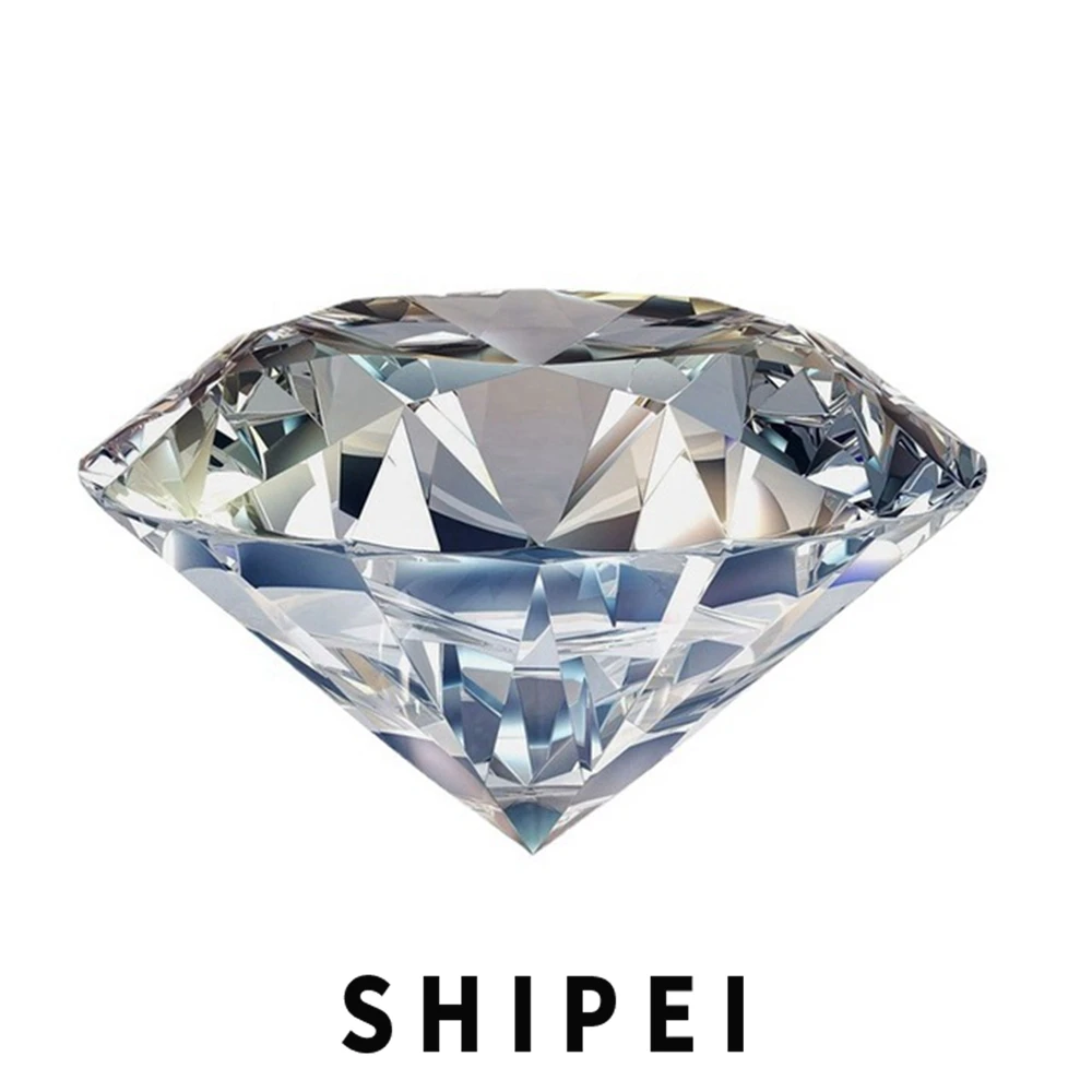 

SHIPEI 1 шт. D Цвет VVS1 3EX круглая огранка 0.5CT 1CT Муассанит свободный драгоценный камень для изготовления колец DIY GRA Lab вырощенный бриллиант оптова...