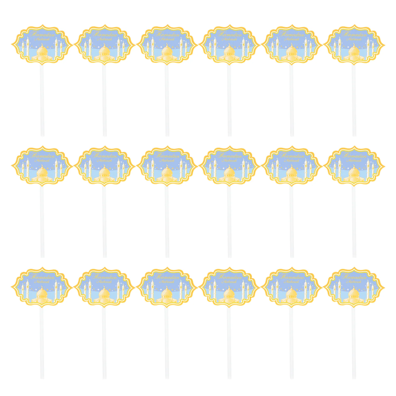 

30Pcs Chic Ramadan Design Cake Dessert Decorations Eid Themed Cupcake Topper