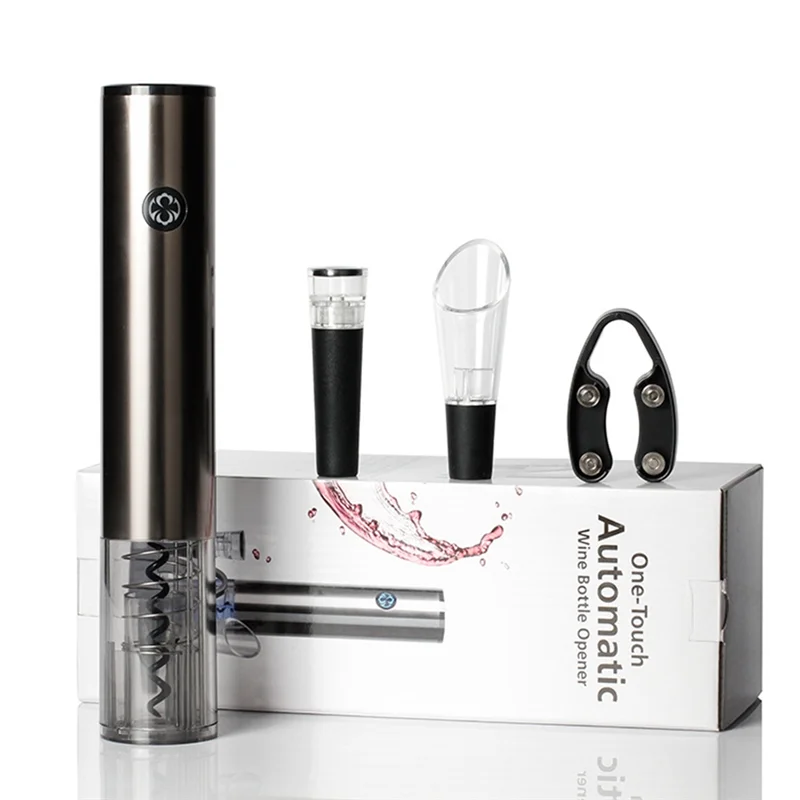 Электрическая открывалка для вина автоматическая бутылок с аэратором 2-в-1 резак