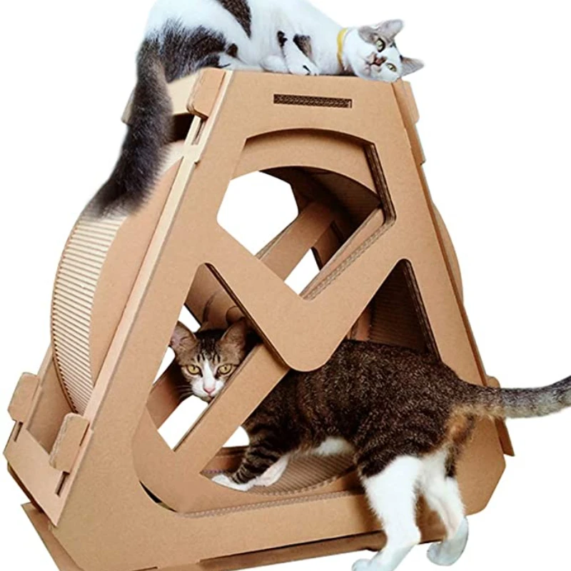 

Board Ferris Wheel Shaped Toy Bed Scratching Posts Cave Activity Centre Cat Waterwheel Cat Scratcher