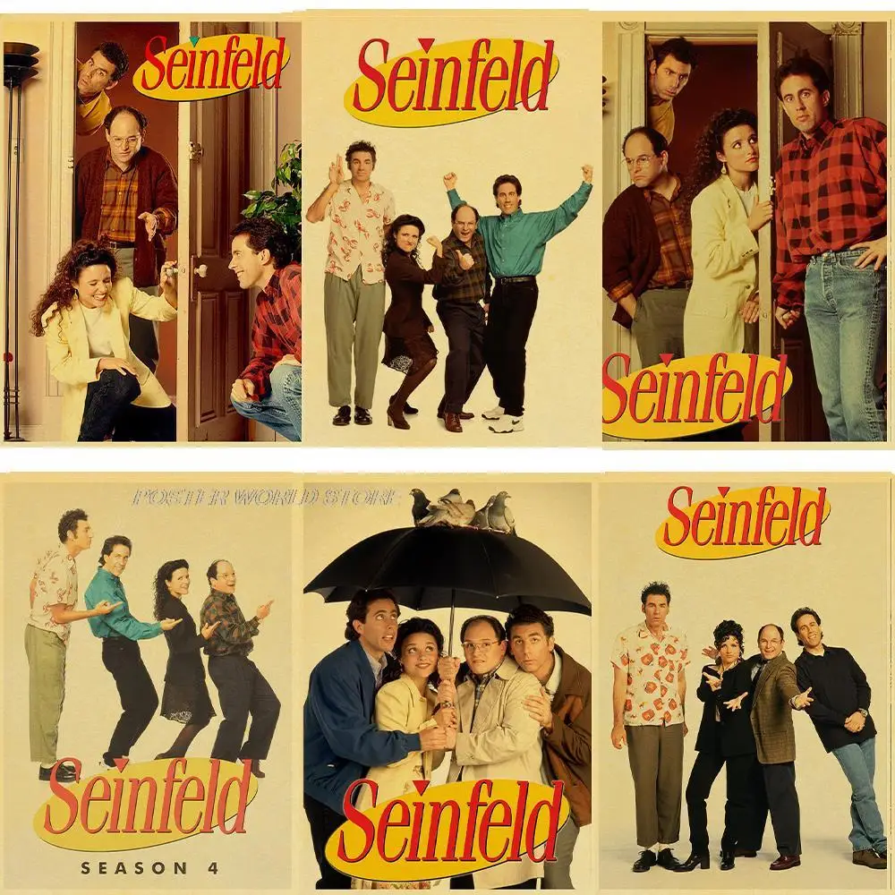 

TV Show Seinfeld kraft paper display posters hanging paintings home decoration wall stickers wall decoration posters