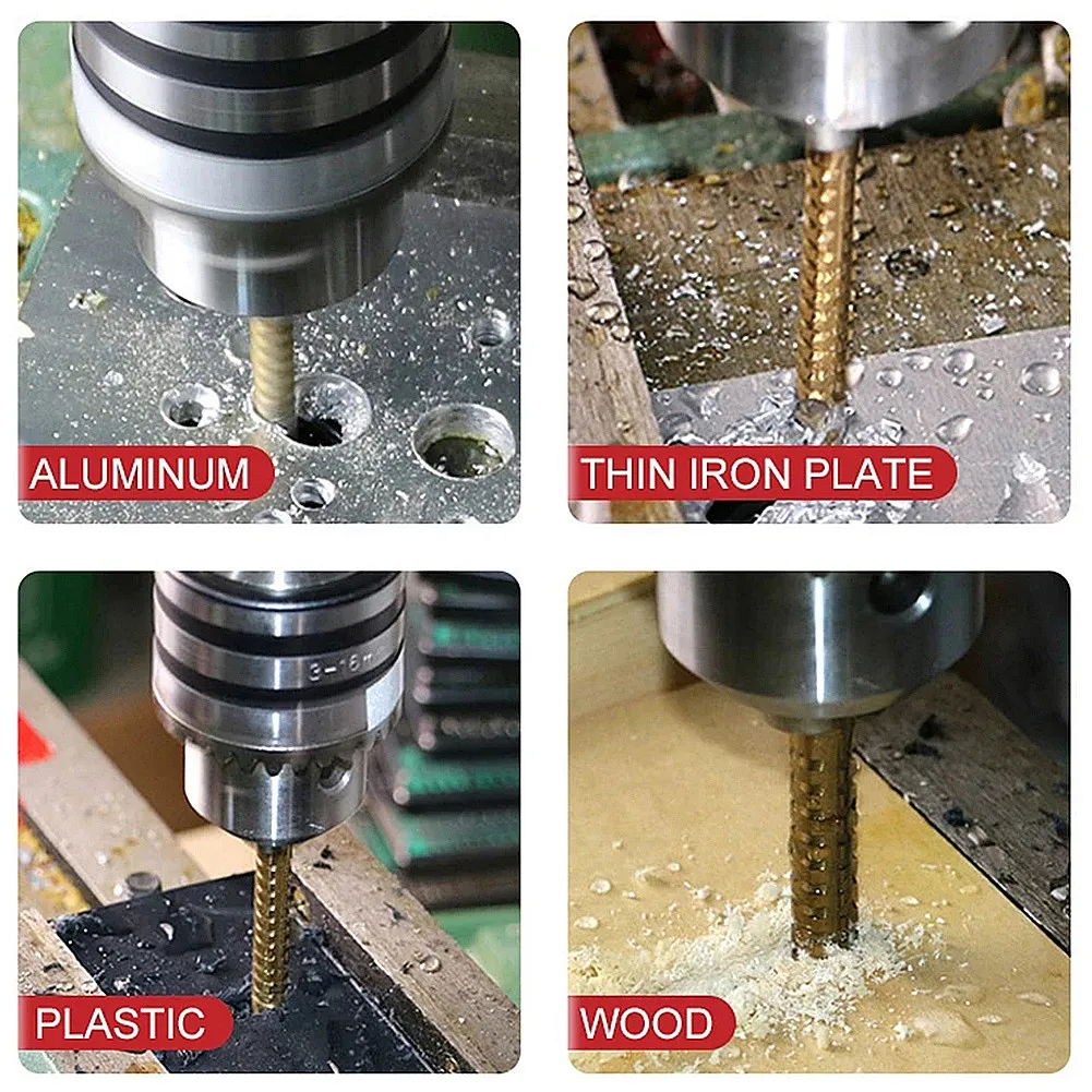 Набор сверл с титановым покрытием комплект из 6 резцов для дерева и