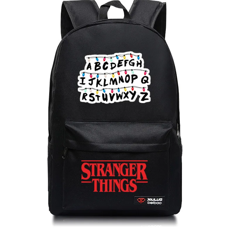 

Stranger Things Designer Bag Backpack Men's Anime Teenagers Women's Student Cartoon Book Bags Back to School Mochila Travel
