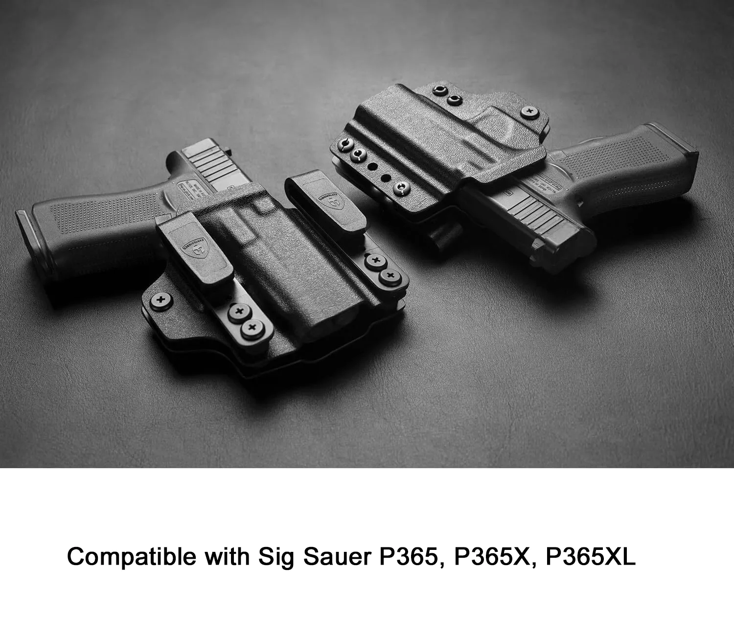 Кабриолетная кобура KYDEX IWB с оптиками: Sig Sauer P365/P365X/P365XL совместимая красными
