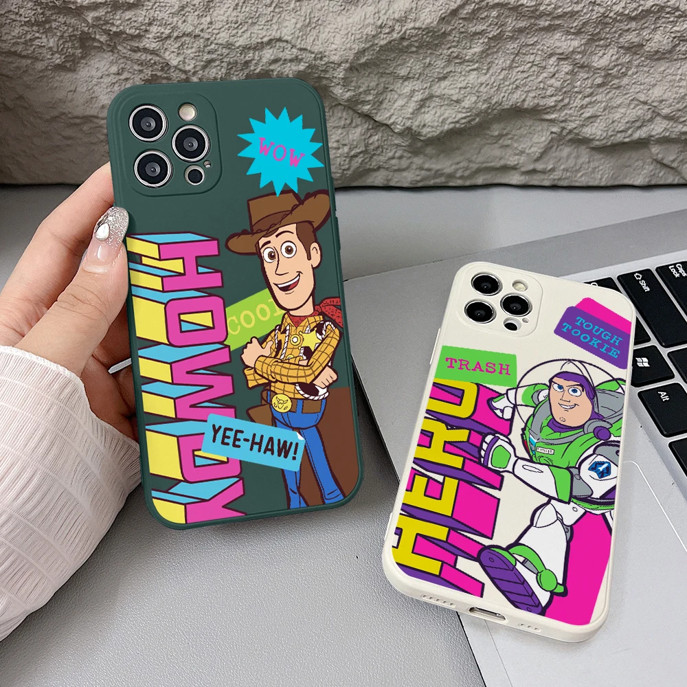 Фото Чехол для телефона Samsung Galaxy A57 A56 A55 A54 A53 A52 A36 A33 A26 A23 A17 A16 A07 A06 4G 5G с мультяшными персонажами Вуди и Базз, мягкий чехол из ТПУ №1