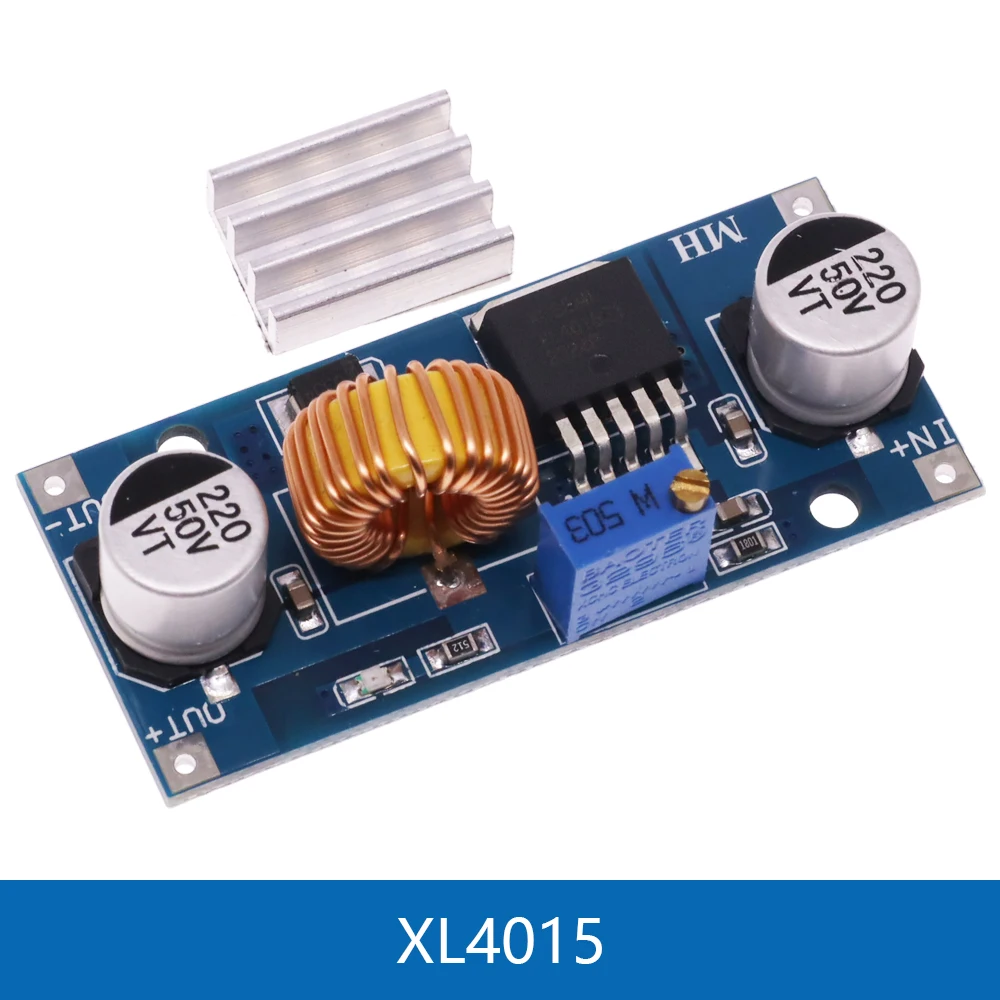 Фото XL4005 XL4015 DSN5000 Beyond LM2596 5A, максимальный Регулируемый понижающий блок питания, электронный модуль, большой ток, большая мощность №4