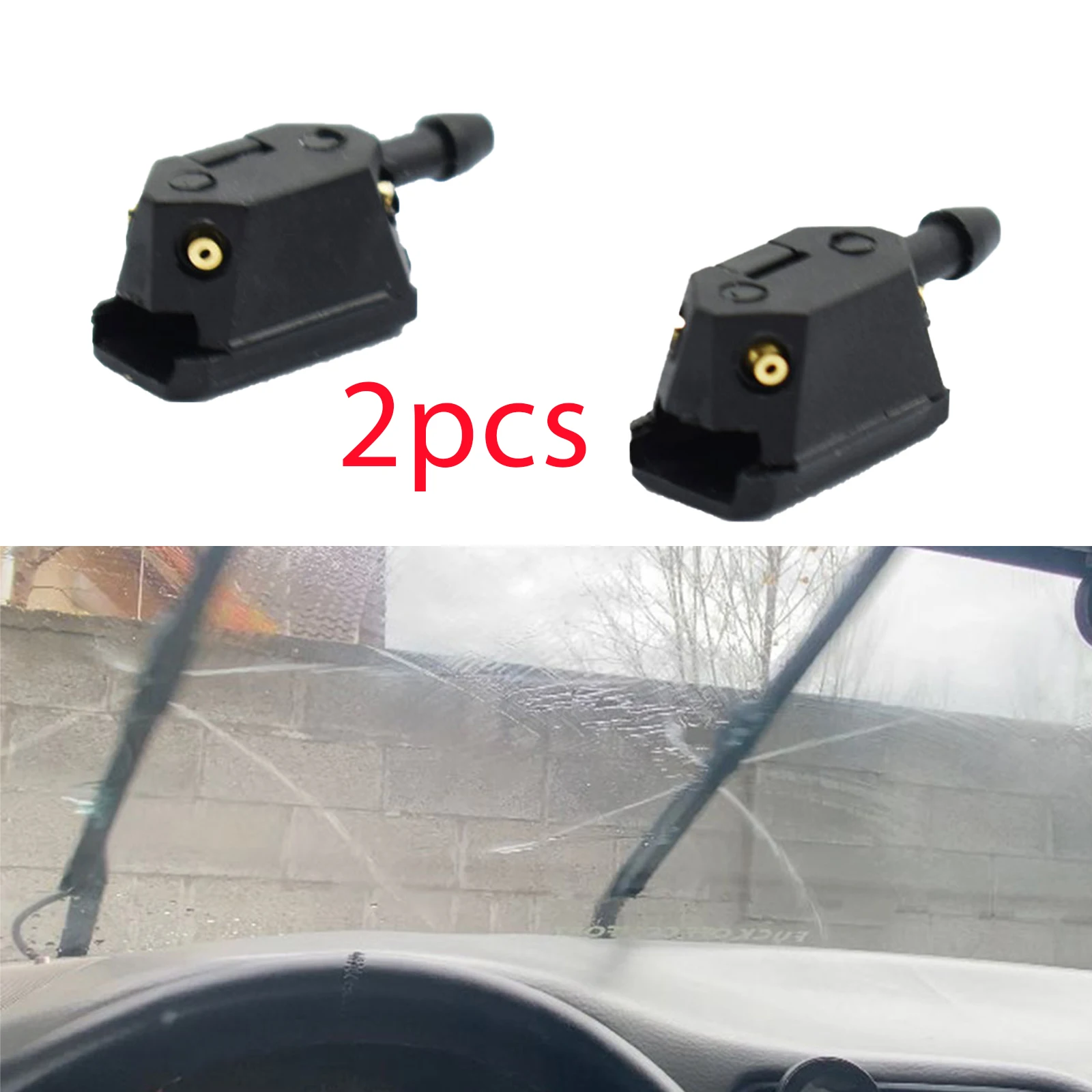 

2 шт., насадки для омывателя лобового стекла автомобиля, 8 мм, 9 мм