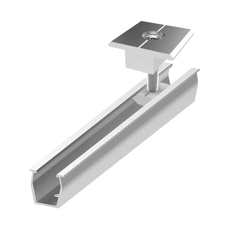 Solar Panel Mount Bracket Rails Clamp Fastening Module Mounting PV Power Supplies Trapezoidal Roof