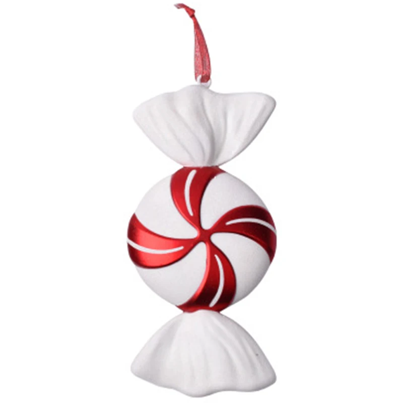 

Рождественские украшения, дизайн сцены, подарочные украшения, подвеска «сделай сам», конфеты 30 см, красный и белый цвет, конфеты, СЦЕНИЧЕСКО...