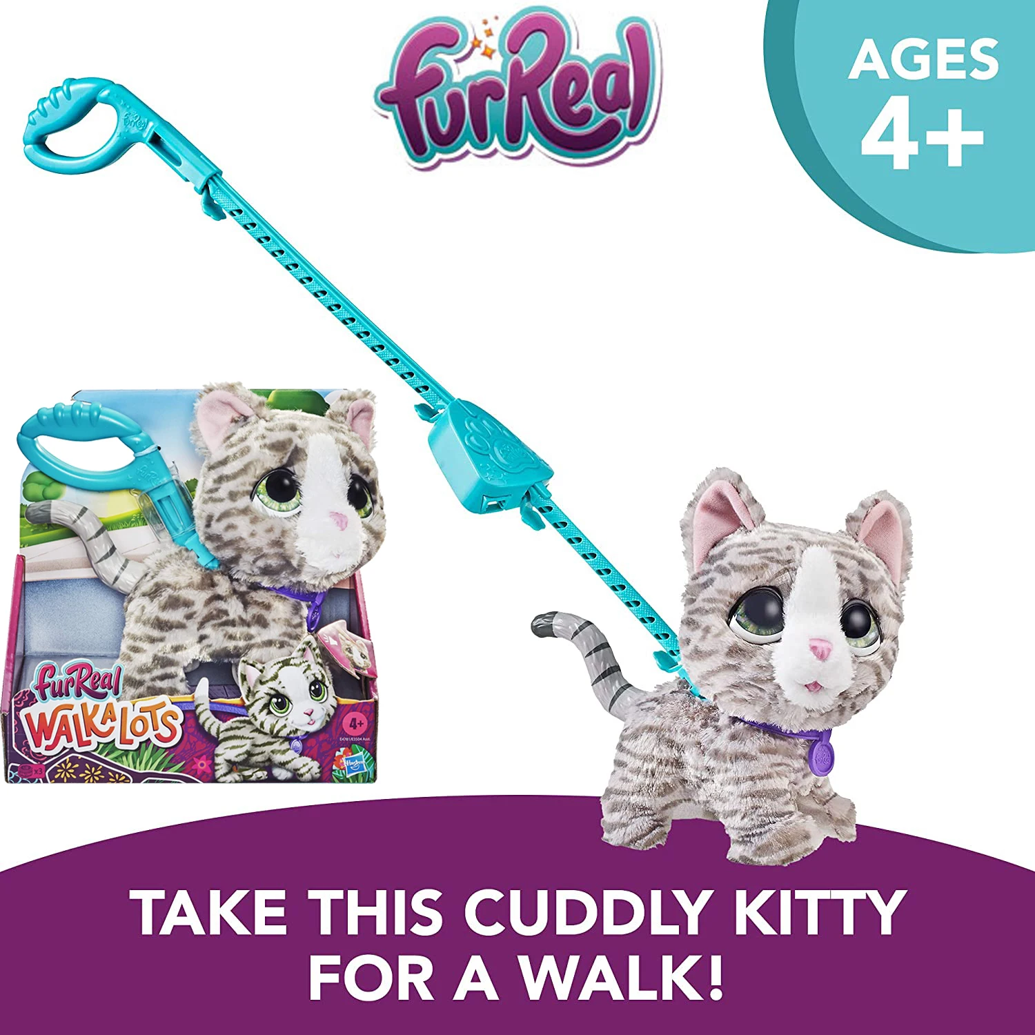 

FURREAL FRIENDS E4781ES1 Frr Walkalots большой кот вагс Китти фотография подарок на день рождения Детская игрушка для девочек милый электронный питомец