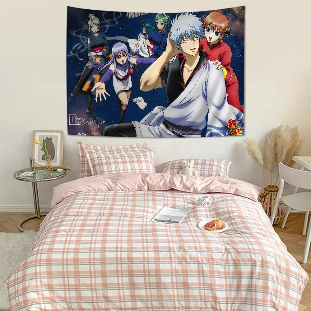 Аниме Гинтама мультфильм гобелен для гостиной домашний декор в общежитии INS