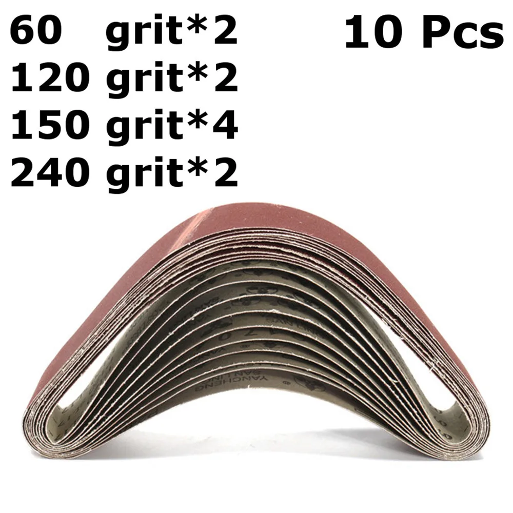 

10Pcs Abrasive Sanding Belt 50x686mm Sanding Paper for Belt Sanders Bench Grinder Grinding Polishing Tool 60-150 Grit New