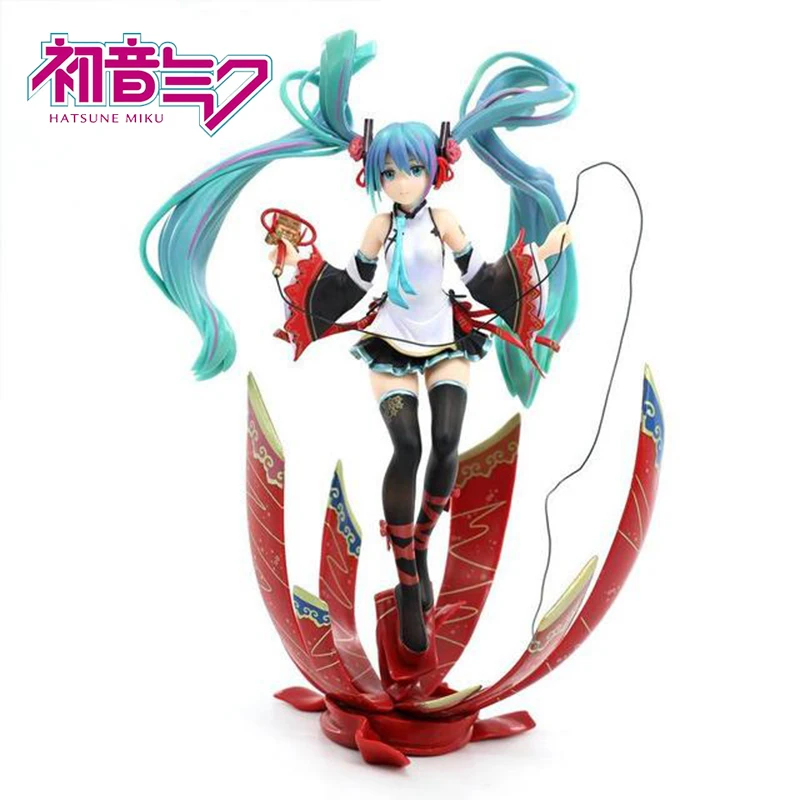 

27cm Hatsune Miku PVC Anime Action Figure GK Alphamax EXPO 2019 Ver. Model Girl Ornaments Collectible Decor Toys Gift for Kids