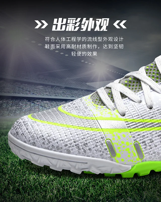 2023 New Football Boots For Men High-Top Soccer Shoes Anti-Skid Football Cleats Sport Sneakers For Kids Boy Krampon Futbol Erkek