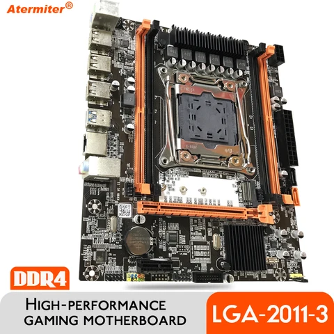 Atermiter D4 X99, слот для материнской платы, LGA2011-3 USB3.0 NVME M.2 SSD, поддержка DDR4 REG ECC памяти и процессора Inter Xeon E5 V4 V3