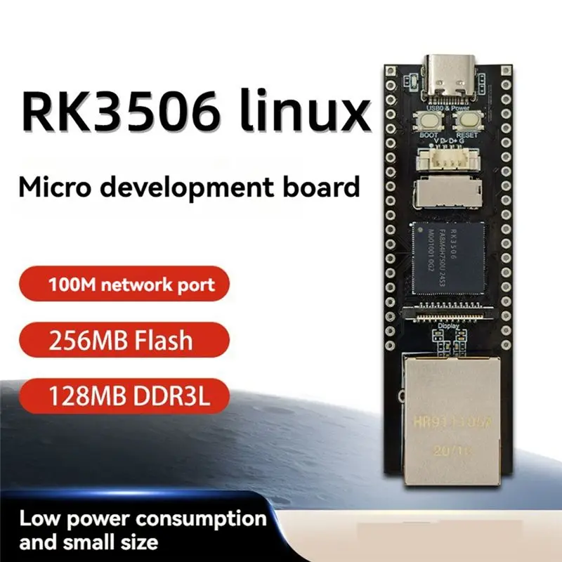 Фото Плата разработки DT21 RK3506 на базе Linux, чип RK3506G2, 128 МБ DDRL3, порт Ethernet 100 Мбит/с для встроенных систем. №5