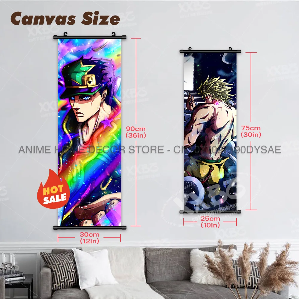 JoJo's Bizarre Adventure Interior Hanging Painting Anime Poster Jodio Joestar Home Decor Scrolls Picture Wall Artwork Wallpaper