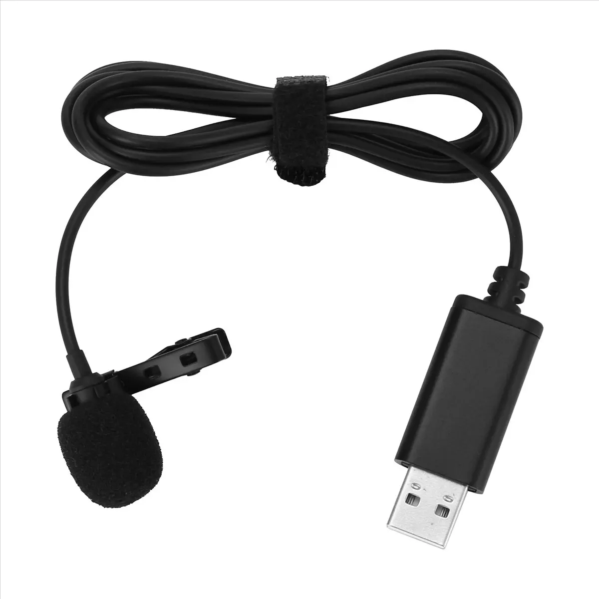 Фото (BOFF) Универсальный USB-микрофон, петличный микрофон с креплением на клипсе, компьютерный микрофон, подключи и работай, всенаправленный микрофон №4