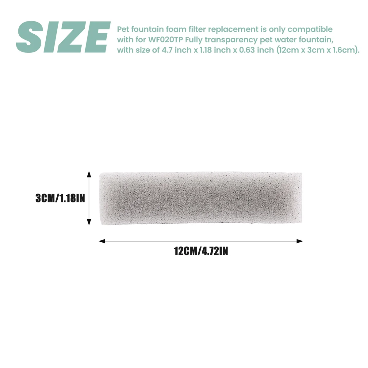 Водяной фонтанчик для домашних животных Сменный фильтр кошек и собак 12 упаковок