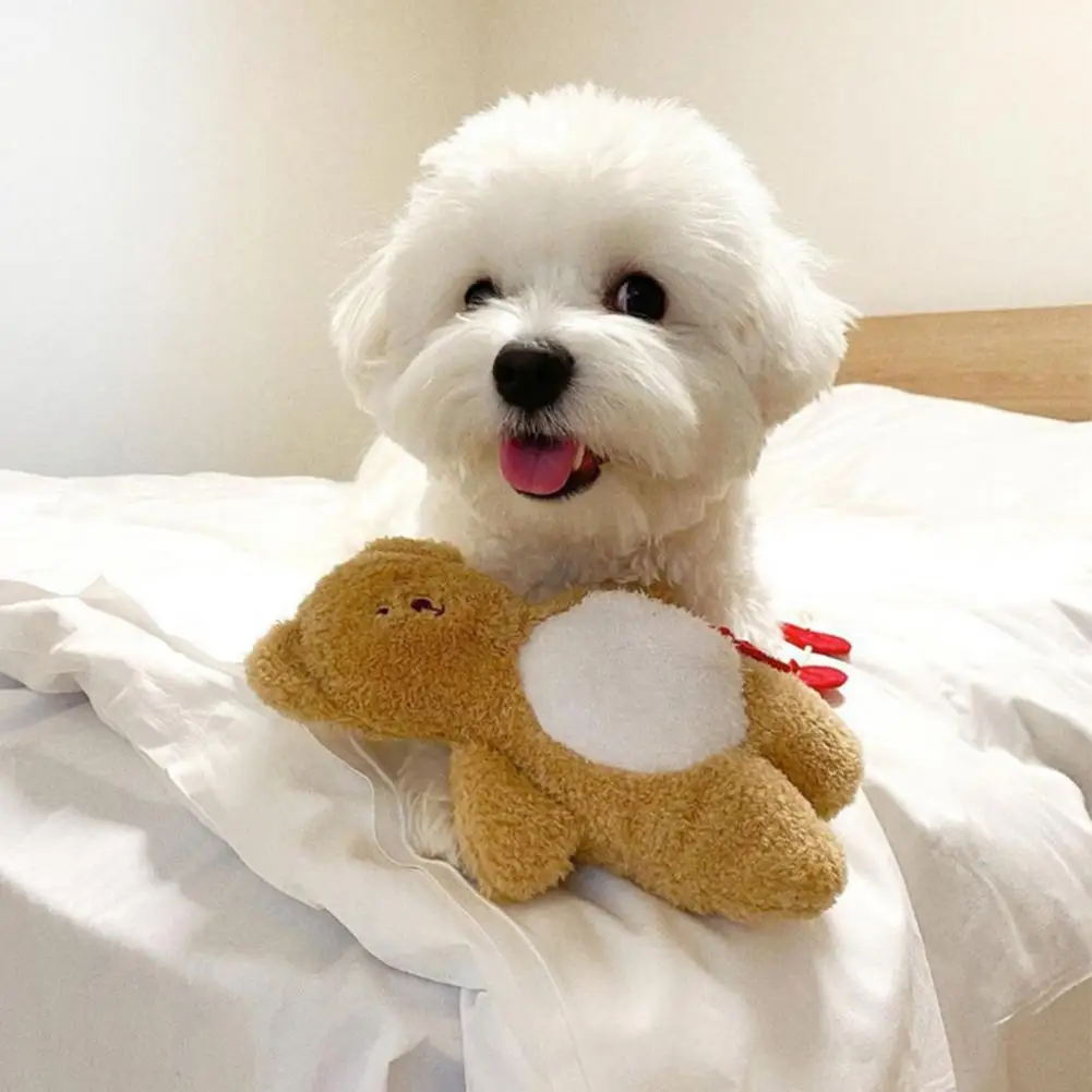 Engaging Pet Toy Engaging Entertaining Dog Toy Cute Bear Design with Squeaky Crinkly Features Pet Puzzle Toy for Dogs Dogs Pet