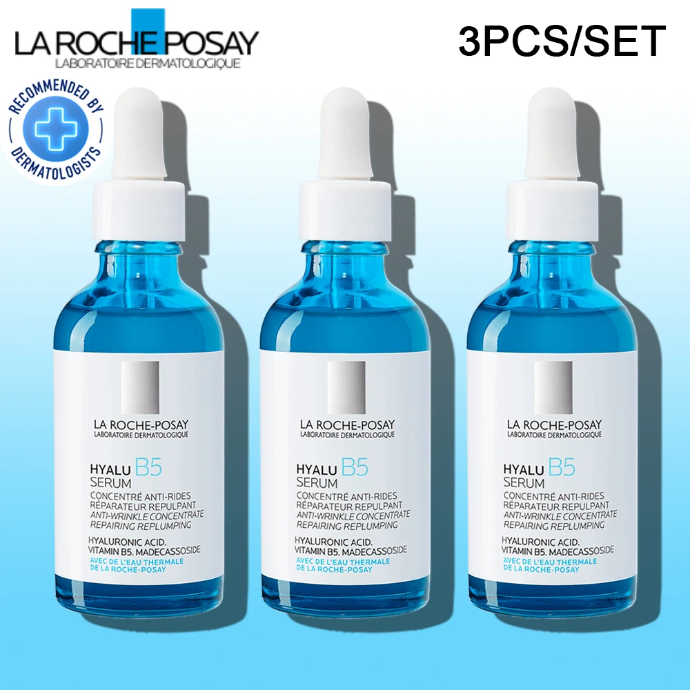 

3PCS 30ML La Roche Posay Effaclar /CICAPLAST B5/ RETINOL B3/ PURE VITAMIN C10/ HYALU B5/ NIACINAMIDE 10 Serum Anti-Aging Acne