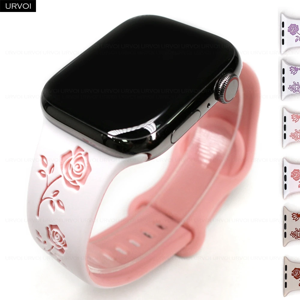 Силиконовый ремешок URVOI для Apple Watch 41 мм