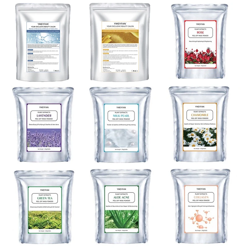 

250 г Мягкая гидро маска желе порошок розовый коллаген Гиалуроновая кислота увлажняющая отшелушивающая резиновая маска для лица для салона красоты «сделай сам» спа