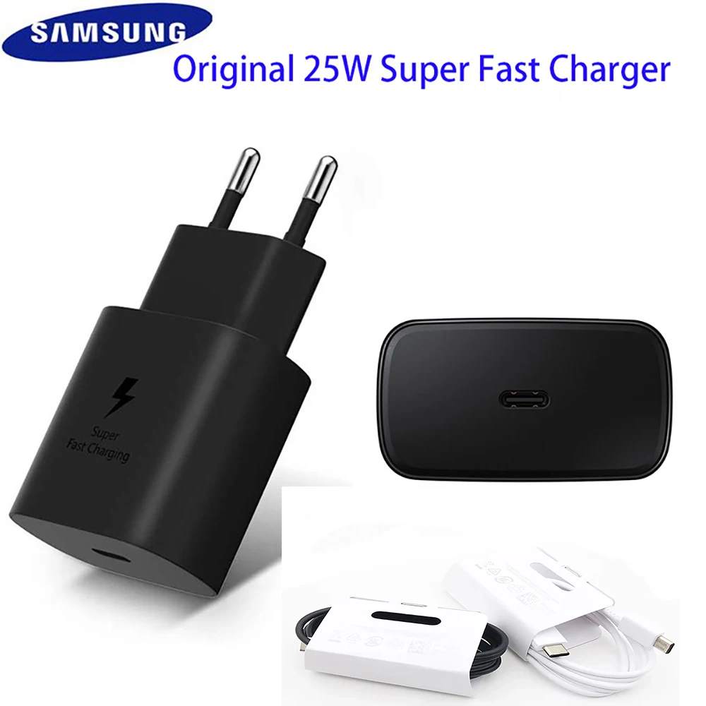 

Original Samsung S21 S20 5G 25w Charger Surper Fast Charge Usb Type C Pd PPS Quick Charging EU For Galaxy Note 20 Ultra 10