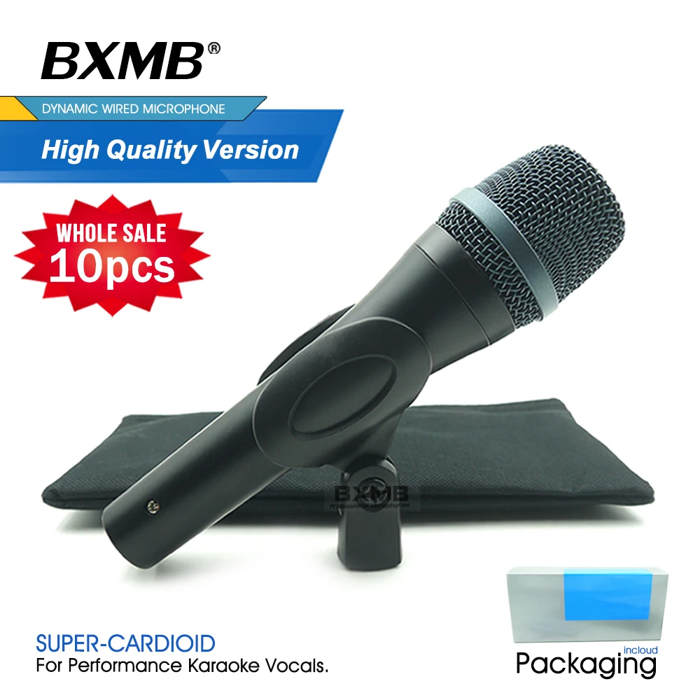 

10pcs Top Quality E935 Professional Wired Microphone 935 Handheld Dynamic Cardioid Mic For Performance Karaoke Live Vocals